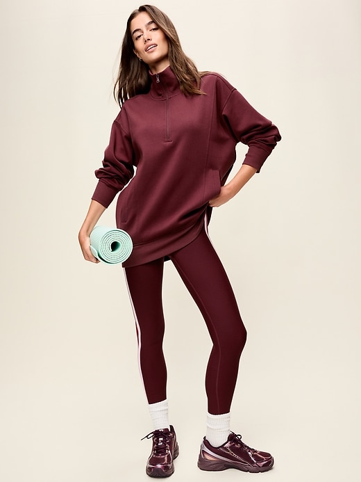 Image number 3 showing, Dynamic Fleece Half-Zip Tunic Sweatshirt