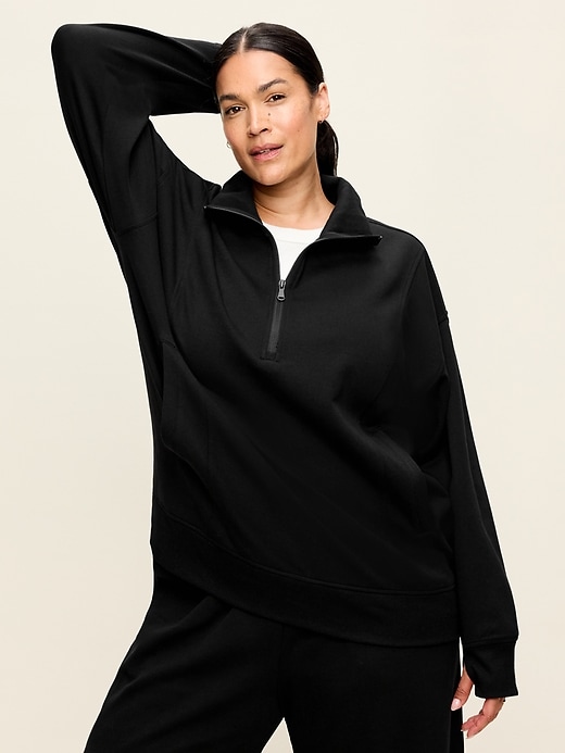 Image number 7 showing, Dynamic Fleece Half-Zip Tunic Sweatshirt