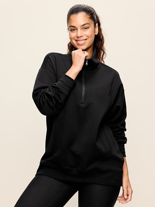 Image number 5 showing, Dynamic Fleece Half-Zip Tunic Sweatshirt