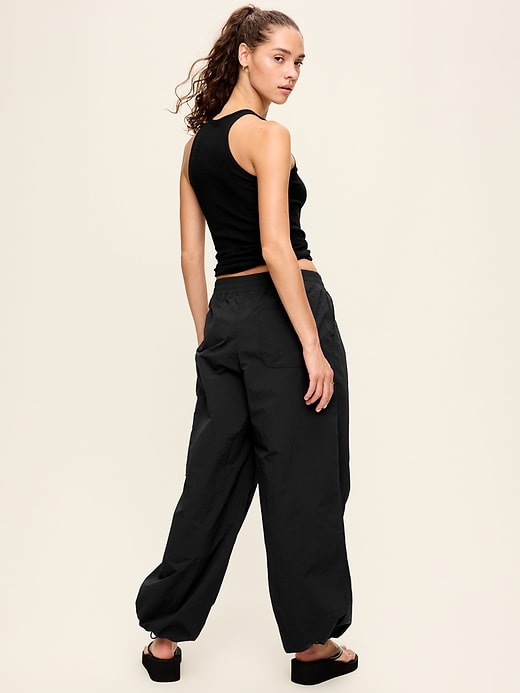 Image number 3 showing, Mid-Rise Woven Utility Pants