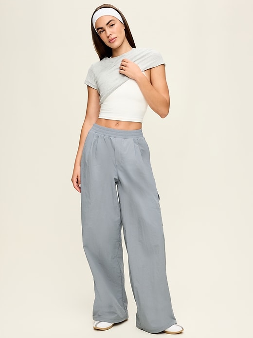 Image number 2 showing, Mid-Rise Woven Utility Pants