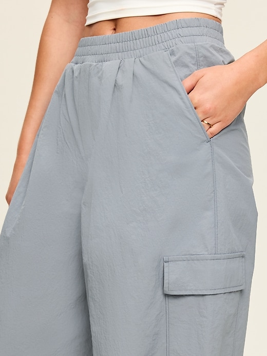 Image number 4 showing, Mid-Rise Woven Utility Pants