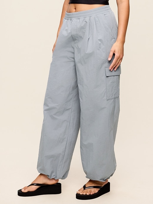 Image number 5 showing, Mid-Rise Woven Utility Pants