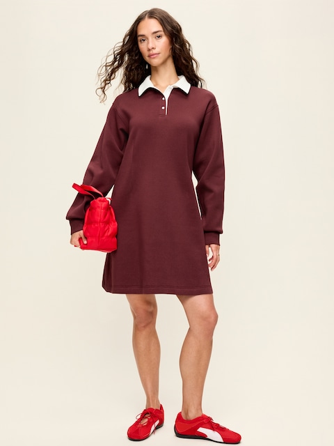 Dynamic Fleece Pique Polo Dress
