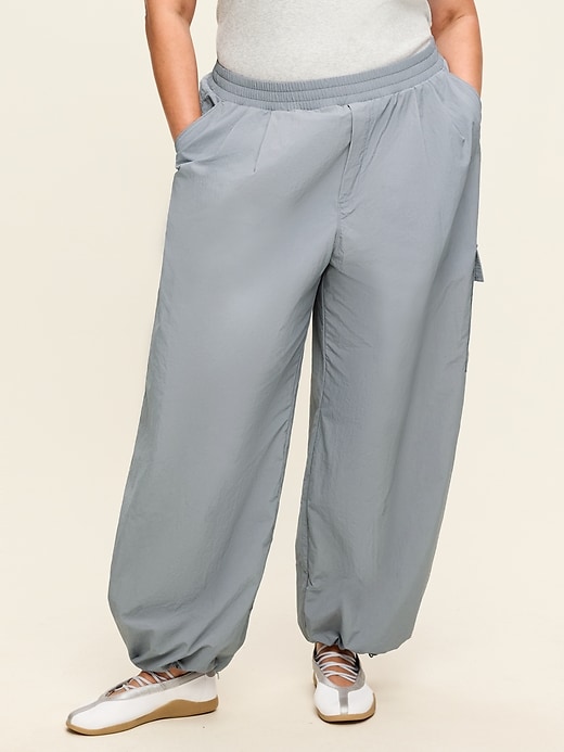 Image number 7 showing, Mid-Rise Woven Utility Pants