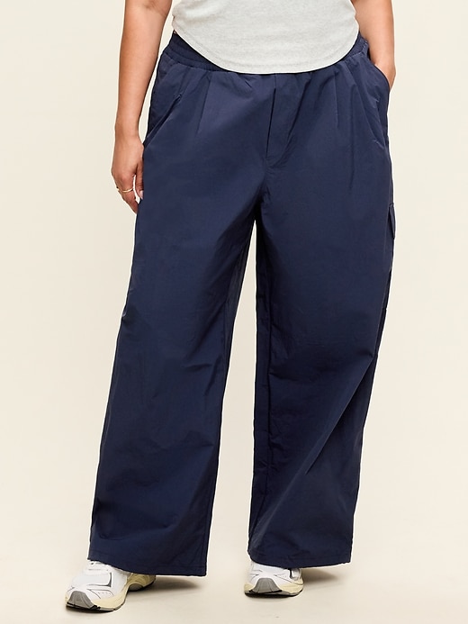 Image number 7 showing, Mid-Rise Woven Utility Pants