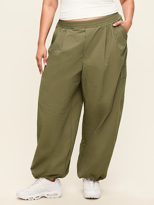 Image number 8 showing, Mid-Rise Woven Utility Pants