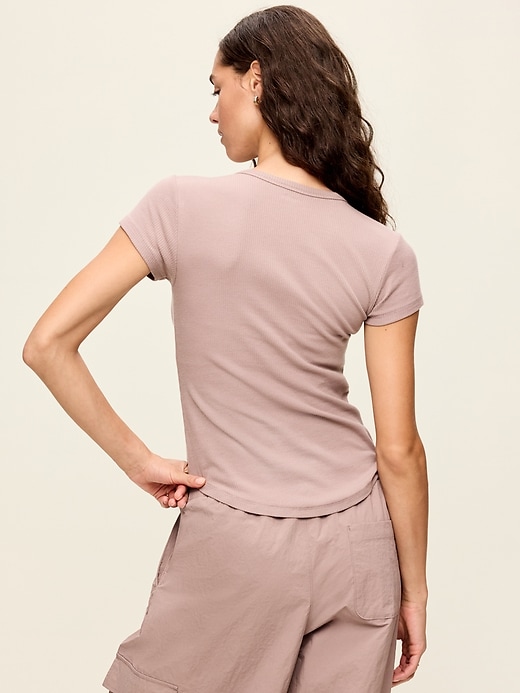 Image number 2 showing, CloudLite Crew-Neck Ribbed T-Shirt