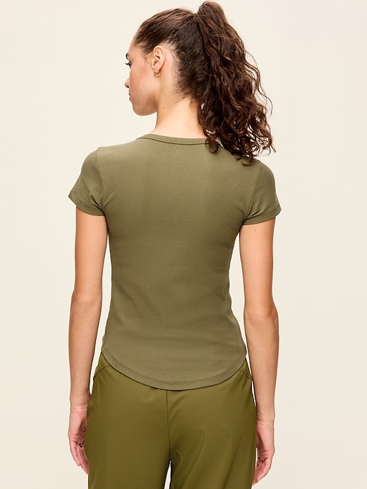 Image number 2 showing, CloudLite Crew-Neck Ribbed T-Shirt