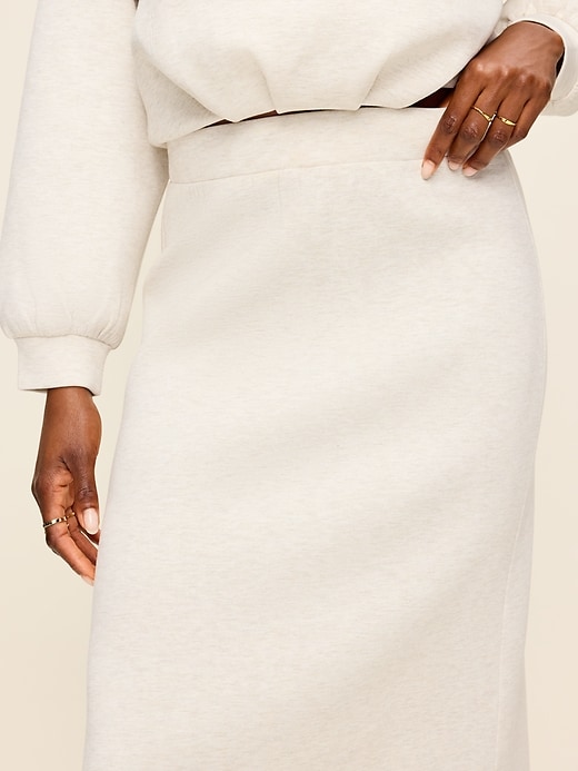Image number 3 showing, High-Waisted Bounce Fleece Maxi Skirt