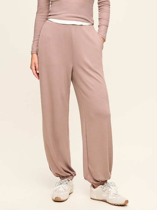 L'image numéro 1 présente Pantalon de jogging surdimensionné bouffant en molleton raffiné