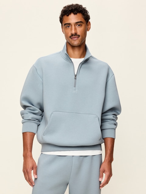 Bounce Fleece Oversized Half-Zip Pullover Sweatshirt