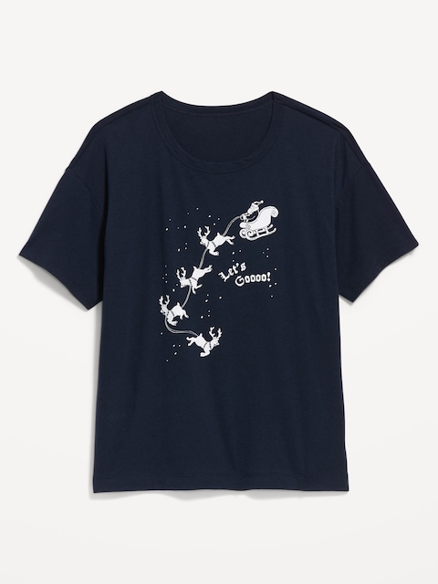 Short-Sleeve Graphic Pajama T-Shirt