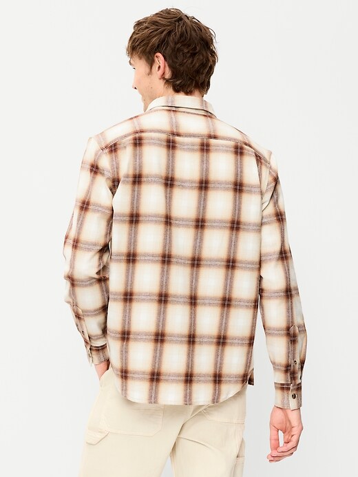 Image number 2 showing, Relaxed Long-Sleeve Plaid Flannel Pocket Shirt