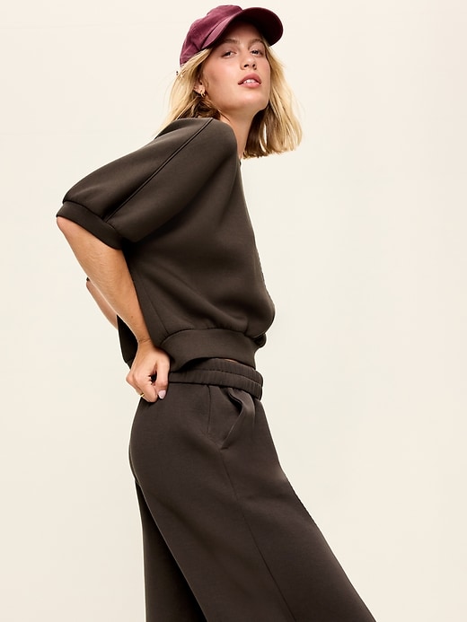 Image number 3 showing, Bounce Fleece Dolman-Sleeve Top