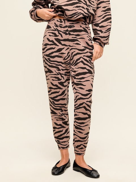 High-Waisted Bounce Fleece Jogger Sweatpants