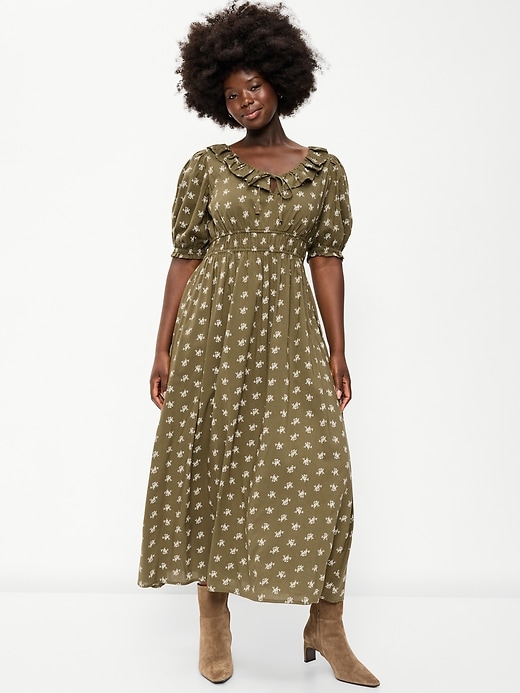 Image number 7 showing, Ruffle-Collar Boho Maxi Dress