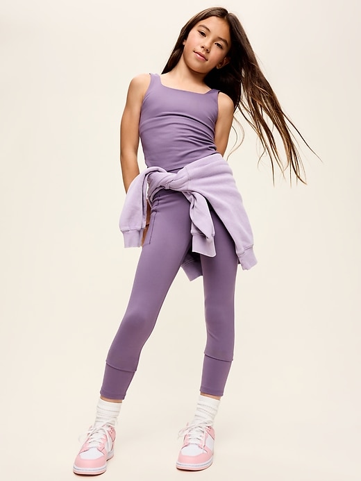 L'image numéro 3 présente Legging StudioSmooth à taille haute longueur 7/8 pour fille