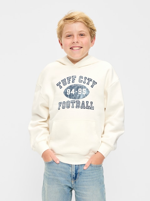 Favorite Fleece Oversized Graphic Pullover Hoodie for Boys