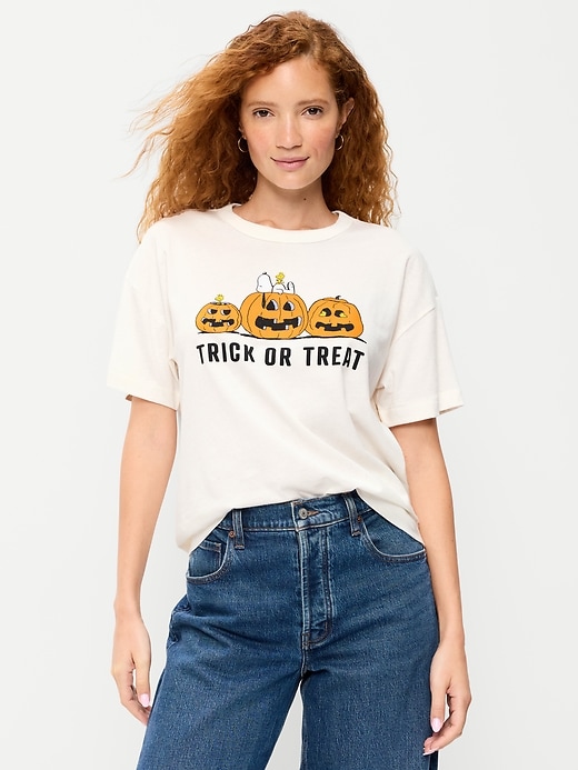 Image number 1 showing, Peanuts™ Snoopy Oversized Tunic T-Shirt