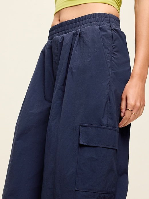 Image number 4 showing, Mid-Rise Woven Utility Pants