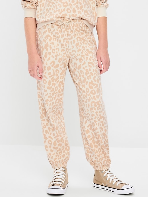 Image number 1 showing, Favorite Fleece High-Waisted Jogger Sweatpants for Girls