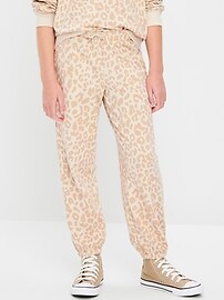 Image number 1 showing, Favorite Fleece High-Waisted Jogger Sweatpants for Girls