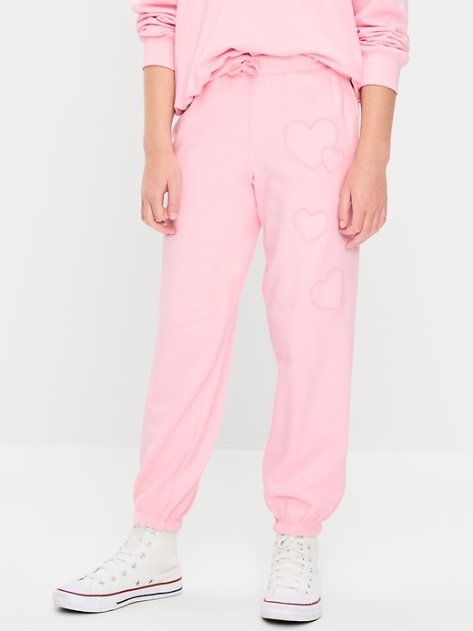Image number 1 showing, Favorite Fleece High-Waisted Jogger Sweatpants for Girls