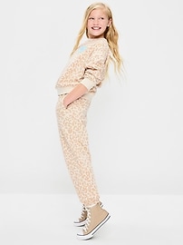 Image number 3 showing, Favorite Fleece High-Waisted Jogger Sweatpants for Girls
