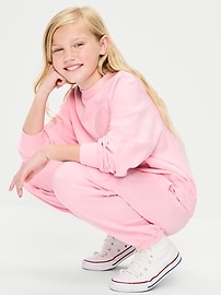 Image number 4 showing, Favorite Fleece High-Waisted Jogger Sweatpants for Girls