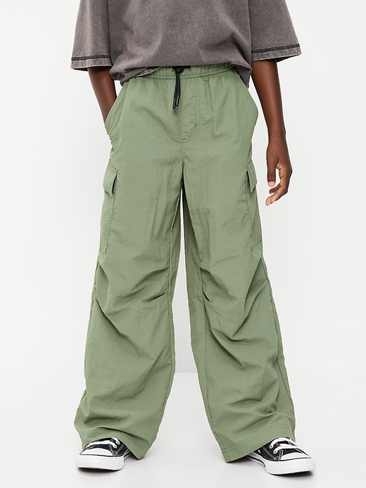 L'image numéro 1 présente Pantalon cargo coupe très généreuse à taille extensible pour Garçon