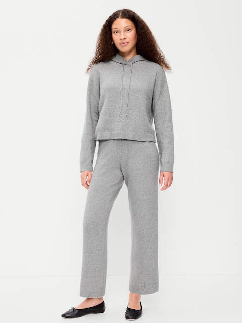 PANTALON EN COTON OUATÉ JAMBE LARGE SOSOFT