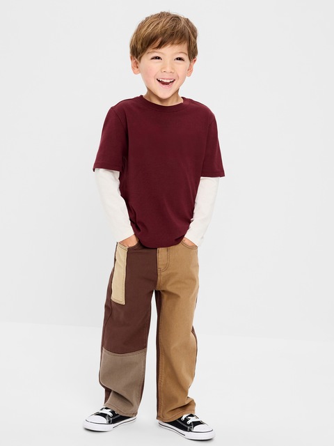 Baggy Patched Jeans for Toddler Boys