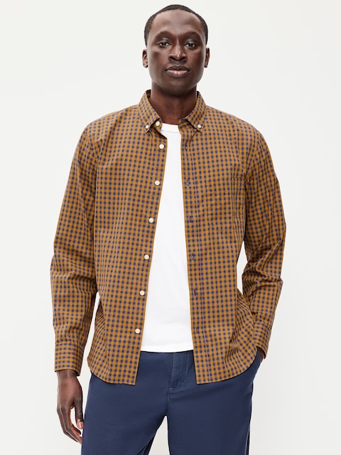 CHEMISE PASSE-PARTOUT COUPE CLASSIQUE EN POPELINE À CARREAUX