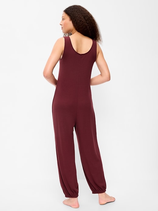 Image number 2 showing, Harem-Leg Pajama Jumpsuit