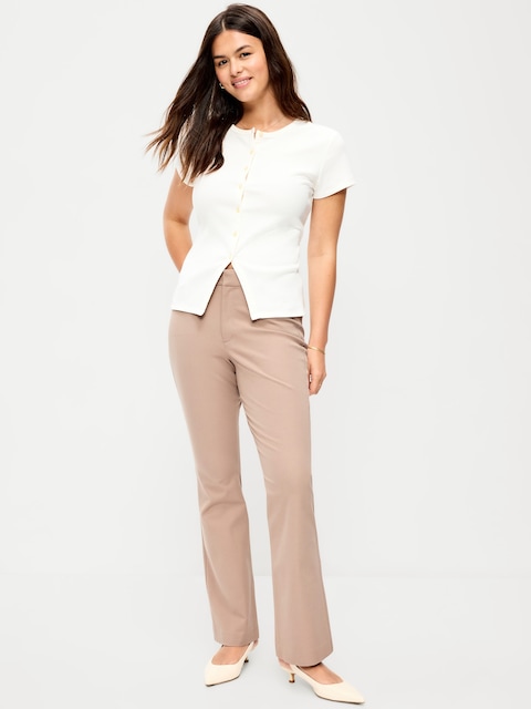 High-Waisted Pixie Flare Pants