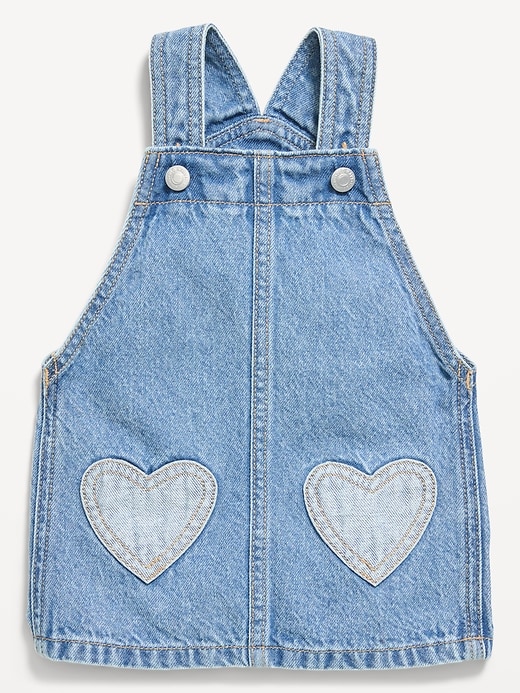 Image number 1 showing, Printed Denim Skirtall Dress for Baby