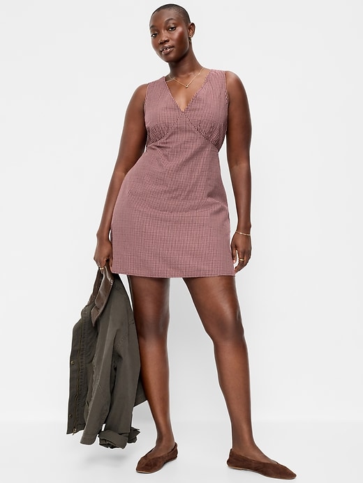 Image number 1 showing, Sleeveless A-Line Mini Dress