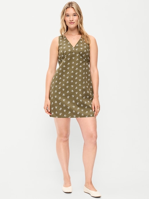 Image number 1 showing, Sleeveless A-Line Mini Dress