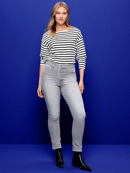 L'image numéro 1 présente Jean OG droit à taille haute longueur cheville