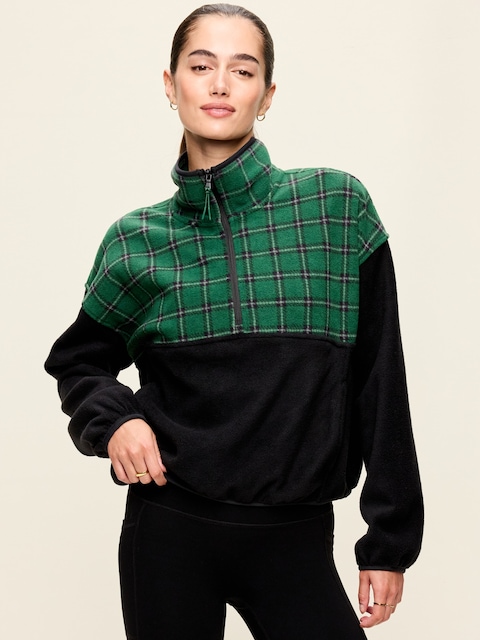 Oversized Half-Zip Performance Fleece Pullover