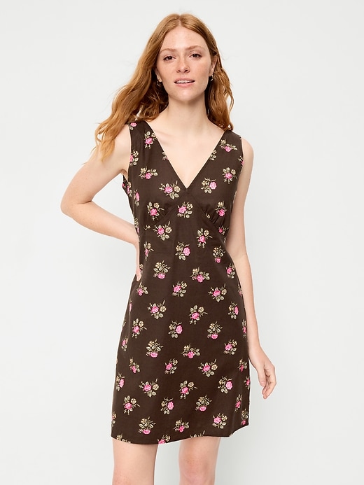 Image number 1 showing, Sleeveless A-Line Mini Dress