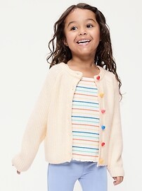 Image number 1 showing, SoSoft Cardigan Sweater for Toddler Girls