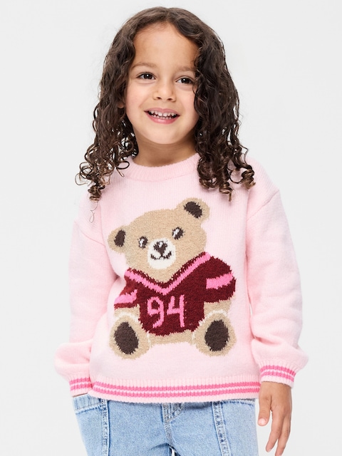 SoSoft Long-Sleeve Graphic Sweater for Toddler Girls