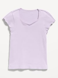 Image number 2 showing, Fitted Seamless Ribbed  Performance Top for Girls