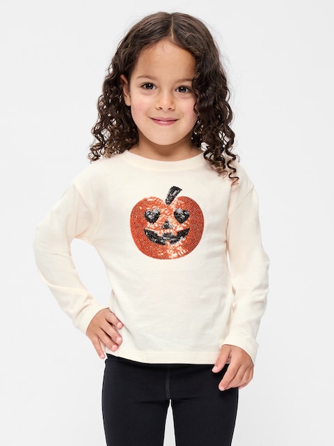 T-SHIRT À MANCHES LONGUES ET À IMPRIMÉ POUR TOUTE-PETITE FILLE