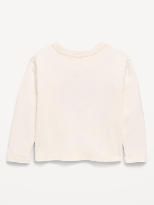 Image number 3 showing, Long-Sleeve Graphic T-Shirt for Toddler Girls