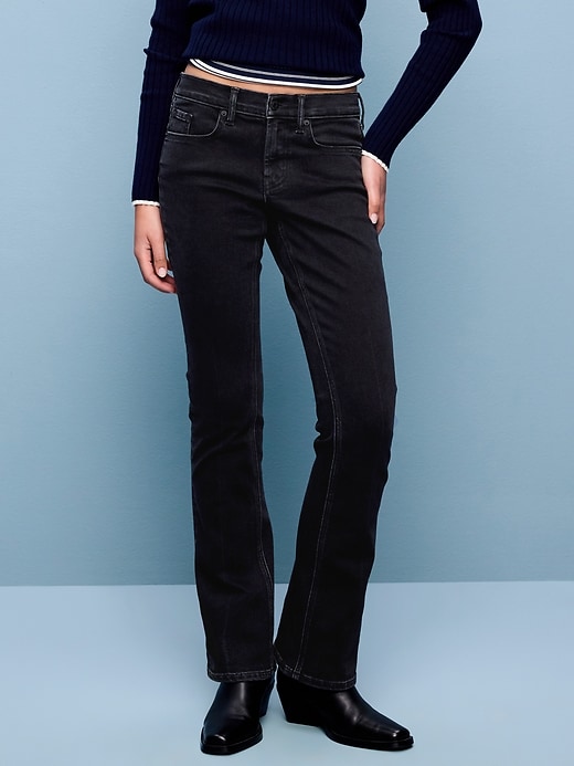 Image number 2 showing, Low-Rise Boot-Cut Jeans