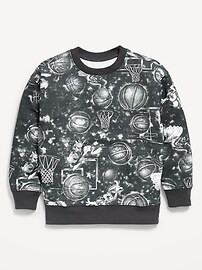 Image number 1 showing, Space Jam™ Gender-Neutral Oversized Graphic Sweatshirt for Kids
