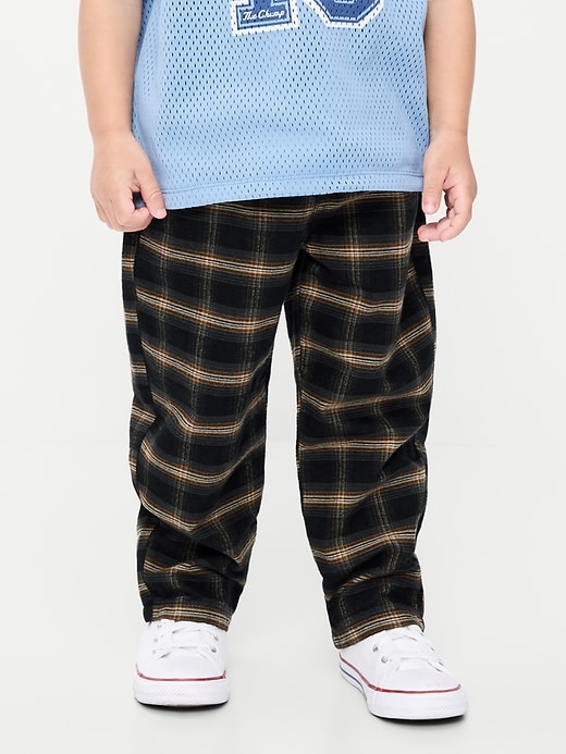 L'image numéro 2 présente Pantalon à jambe baril et à taille élastique pour tout-petit